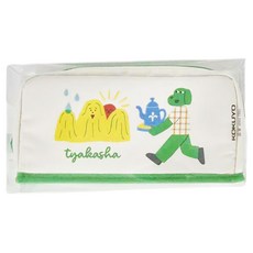 KOKUYO 國譽 TYAKASHA聯名HACOHACO筆袋 米色 尺寸: 225x100x45mm, 1個