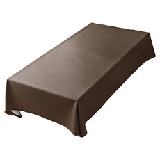 北歐風桌巾餐巾, PVC+無紡布, 防水防油, 220 x 140cm, 10.咖啡色, 1個
