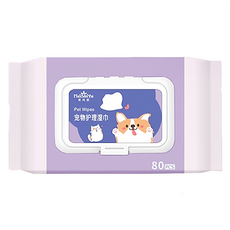 美詩語 寵物專用濕紙巾 16.5 x 12cm, 80抽, 2包