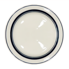 Kanesuzu 復古線條餐盤, 2號(19.4 x 1.8cm), 深藍色, 1個