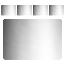 TengYue 寵物涼感降溫散熱鋁板 中(12 x 8cm), 5個, 銀色 - 倉鼠/兔子/天竺鼠適用