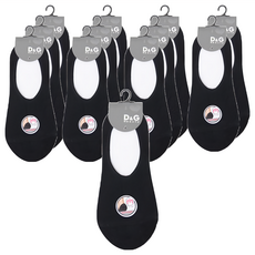 D&G BEAUTY 女款超細纖維樂福襪-D426 台灣製, 黑色, 22~25cm