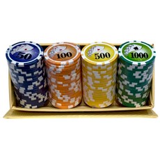 澳門專門雙色加重籌碼Set 80片, 1盒