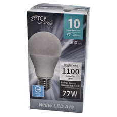 TCP 強凌 LED節能燈泡 高亮度 10W L10040V70W0, 自然光, 60個