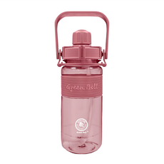 Green Bell 綠貝 彈跳吸管太空壺 600ml 寬杯口設計, 粉色, 1個