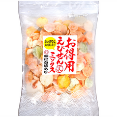 岡田屋製菓 綜合海鮮仙貝 新 210g, 1包