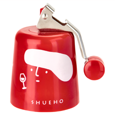SHUEHO 樹可 小憩時刻按壓氣密瓶蓋 紅色 開瓶器, 1個