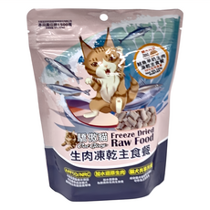 Cat Glory 驕傲貓 18週以上貓犬共享 生肉凍乾主食餐, 鮭魚羊奶, 100g, 1包
