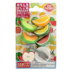 Iwako 造型橡皮擦 切片水果套裝, 切片水果, 1組