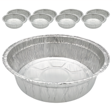 鋁箔圓深盤容器 尺寸21cm~25cm 規格23x23x7cm 中國製, 大(23.5 x 7cm), 23.5cm, 3組