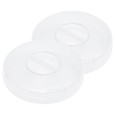 無印風數據線收納盒, 透明, 2個