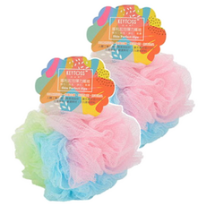 KEYTOSS 喆朵斯 專利泡泡-彩虹沐浴球, 紅色 + 藍色 + 綠色, 2個, 1個