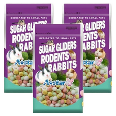 armonto 阿曼特 營養綜合磨牙球，含雞蛋、起司、草莓及菠菜，適用於兔子、天竺鼠、倉鼠、全鼠類, 3包