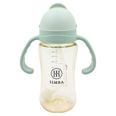 Simba 小獅王辛巴 蘊蜜鉑金PPSU防漏滑蓋學習水杯, 綠沐, 270ml, 1個