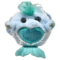 ZURU 美人魚驚喜蛋玩具 3歲以上適用, 彩虹角角兒 藍色, 1個, 28cm