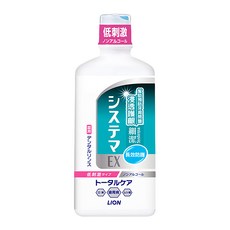 LION 獅王 Systema 細潔 浸透護齦EX漱口水 低剌激, 450ml, 1瓶