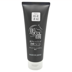 北海道馬油LISHAN 馬油木炭泡沫潔面乳 柑橘檸檬香味, 200g, 1條