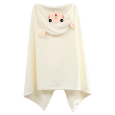 連帽浴巾, 大尺寸, 出浴不著涼, 米白羊駝, 1條