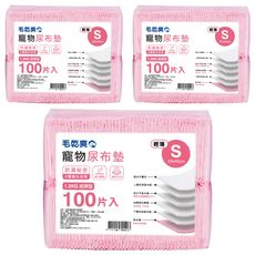 毛乾爽 寵物尿布墊, 吸水不織布設計, 上層快速吸水, 高分子吸水層, 33 x 45cm, 100片, 3包