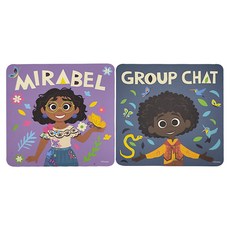 收納王妃 迪士尼軟式珪藻土杯墊 2個, 魔法滿屋 森林, 1組