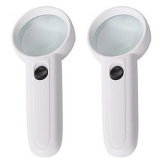 6B-5 放大鏡 LED燈 ABS 電子元件 四號電池3顆, 2支