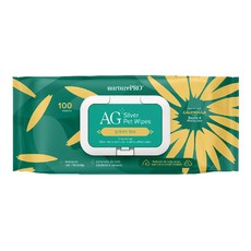 Nurture PRO 天然密碼 銀離子寵物濕紙巾 綠茶, 100張, 1包