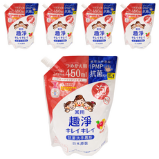 LION 獅王 趣淨 洗手慕斯補充包 清新果香, 450ml, 5件