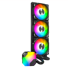 MONTECH 君主 HyperFlow ARGB 水冷散熱器 360mm, 黑色, 1個, HyperFlow ARGB 360mm