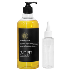 SECRETDERM 緊緻按摩精油 檸檬花香 附壓頭+空瓶, 500ml, 1組