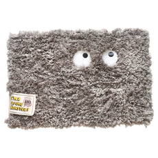 AND PACKABLE飛行怪獸地墊 - 灰色，400mm x 600mm，聚酯纖維和棉, 40 x 60cm