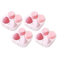 小麥購物 雞蛋盒美妝蛋 Y714 87g 4顆/盒 粉色系 美妝工具, 4盒