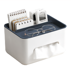 多功能餐巾紙盒, 藍蓋白盒, 1個