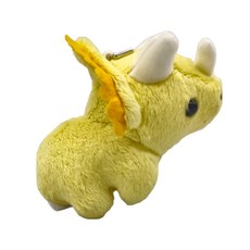 動物造型珠鍊吊飾 三角龍, 7cm, 黃色, 1個