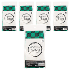 TATSUNE 多層編織沐浴巾-市松紋, 質地輕柔, 大量起泡, 日本製造, 1入, 5包