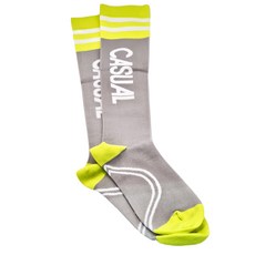 PORABELLA 女款亮眼運動壓力襪, 灰色, 22~26cm