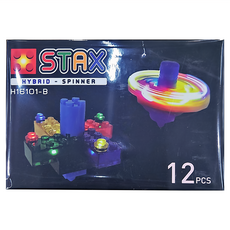 LIGHT STAX HYBRID 系列 STAX SPINNER 亮亮積木 盒裝版, 多色, 1盒