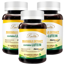 Lovita 愛維他 金盞花萃取物含葉黃素素食軟膠囊, 30顆, 0.5g, 3罐