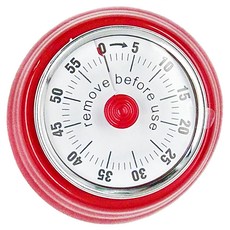 PUSH! 計時器 紅色 7.3*7.3*3.5CM, 1個