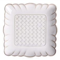 Homely Zakka 日式創意浮雕亮光面仿窯變釉陶瓷餐盤碗餐具, 20.5 x 20.5 x 3.5cm, 方形深盤, 1個