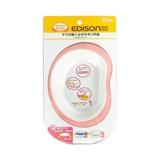 EDISON mama 嬰幼兒學習餐盤, 粉色, 餐盤, 1個