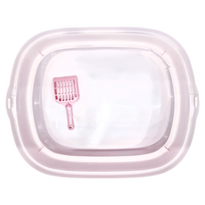 IRIS OHYAMA 愛麗思歐雅瑪 貓便盆, 桃色, 1入, NE-550