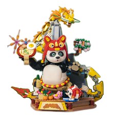 PANTASy 拼奇 春節限定 功夫熊貓 收藏積木 新年擺設, 1盒