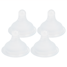 Simba 小獅王辛巴 超柔防脹氣寬口十字奶嘴, M(3個月以上), 4個