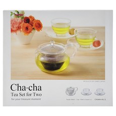 HARIO 好璃奧 茶茶急須丸茶壺杯盤組, 茶壺450ml + 茶杯170ml, CHIMN-HU-2, 1組