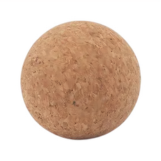 NicoFun 愛定做 天然軟木瑜珈球 按摩球 軟木實木款 FYS22BA3001 直徑3cm, 天然軟木色, 1個