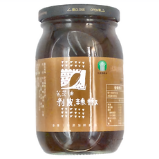 山海經脈 苦茶油剝皮辣椒, 450g, 1罐