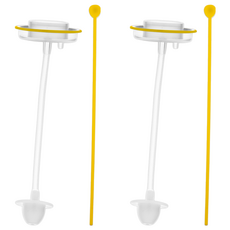 PUKU 藍色企鵝 寬口如意吸管組, 2組, 混色