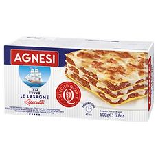 AGNESI 義大利千層麵 杜蘭小麥麵粉製成, 500g, 1盒