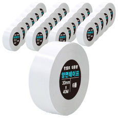 DADA 加長型熱熔雙面膠帶 30mm x 40M, 透明, 24捲