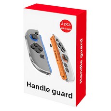 Switch2左右手柄分體式磁吸PC保護水晶殼2件組, 1組, 透明色, 單一商品